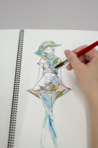 ファッションデザイン画